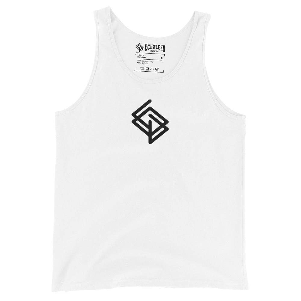 Camiseta entrenamiento HOMBRE Echaleku Boxeo Logo Blanca y Negra - Echaleku Boxeo